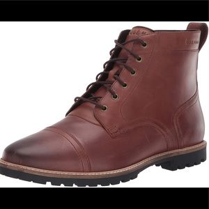 COLE HAAN 100% AUTHENTIC BROWN MEN’S BOOTS SUZE 11M! 🥾 😍